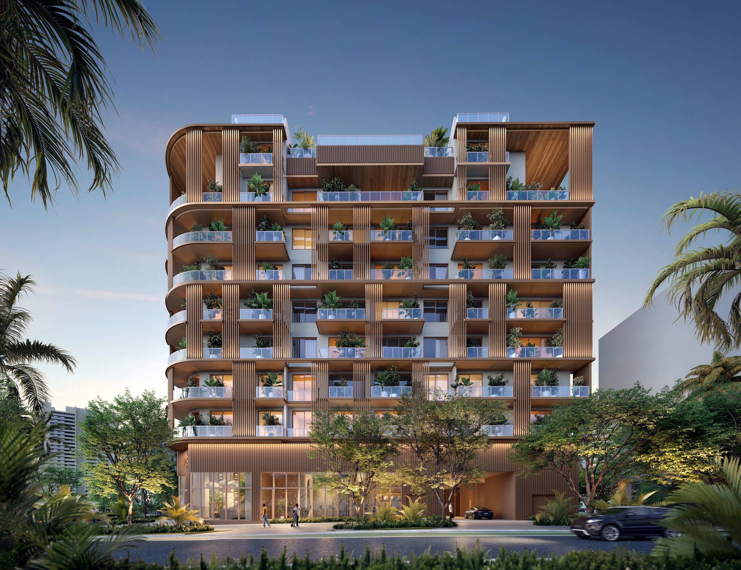 The Lincoln Coconut Grove exterior, developer rendering